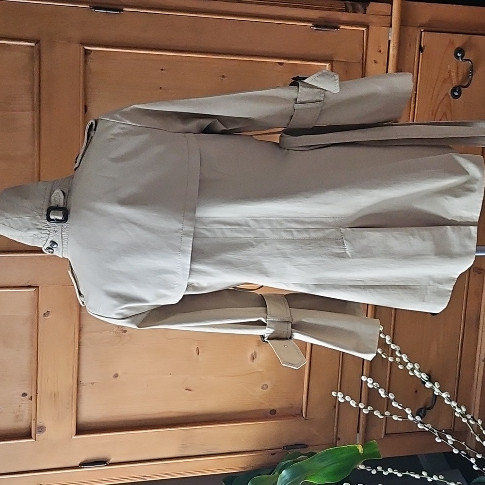 Banana Republic X Olivia Palermo Trench Coat Bell Sleeves Size Petite Small - Picture 7 of 12
